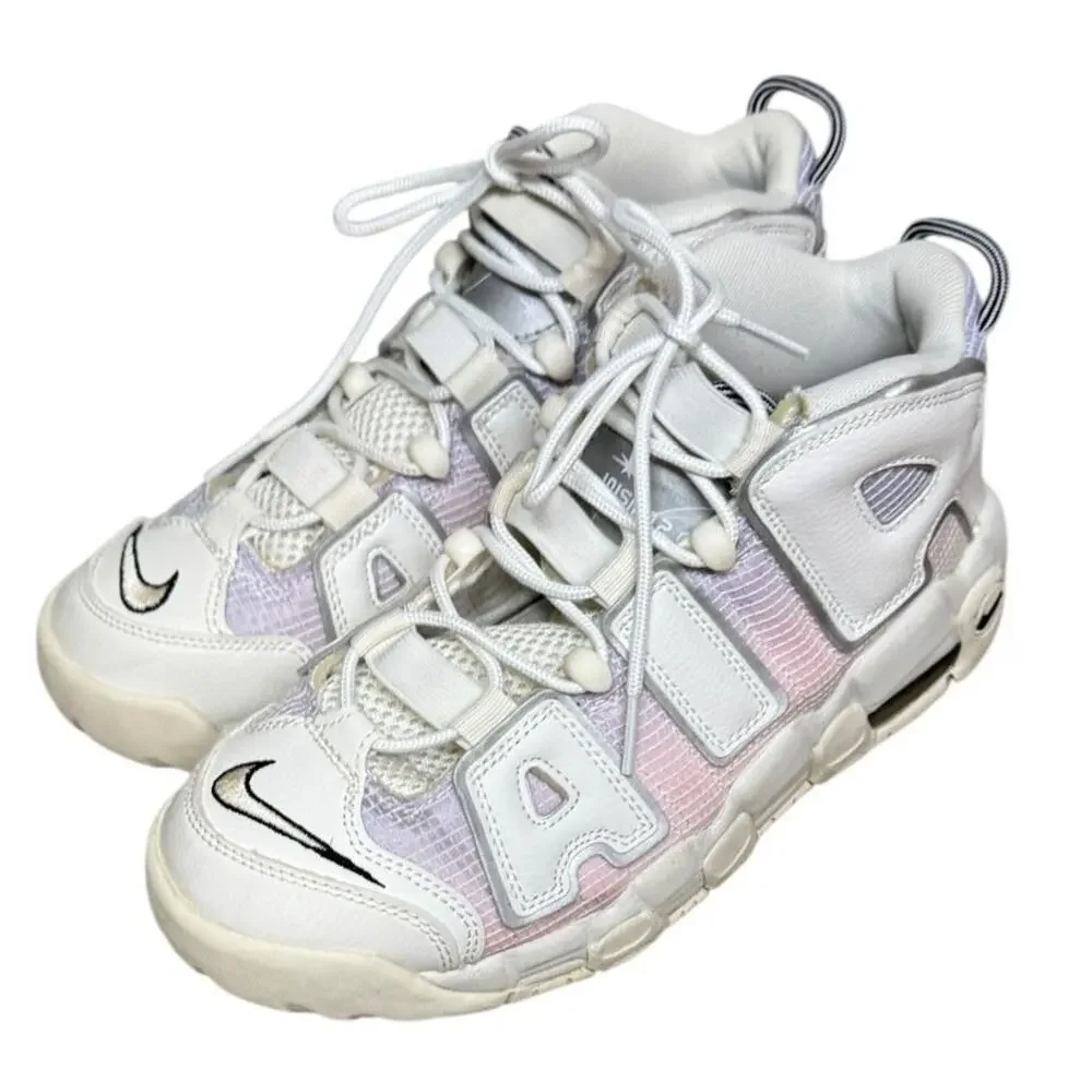Nike Air More Uptempo 96 GS Pink Purple Fade White Kids 7Y
